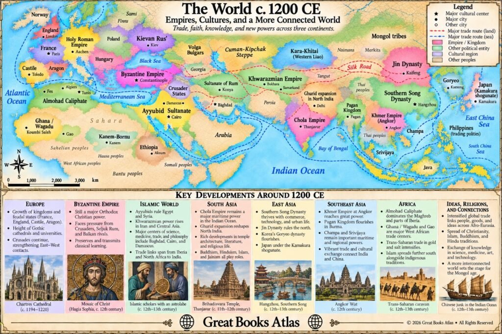 World around 1200 CE