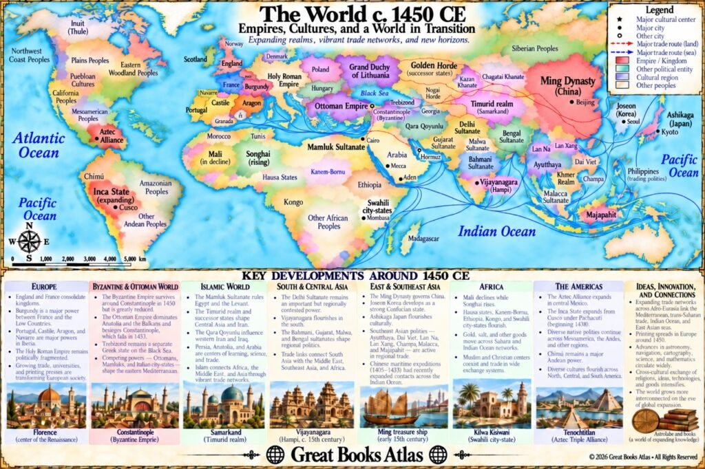 World around 1450 CE