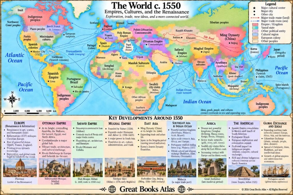 World around 1550 CE