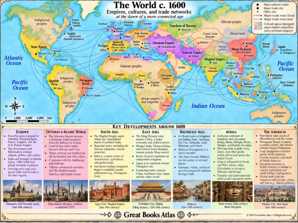 World around 1600 CE