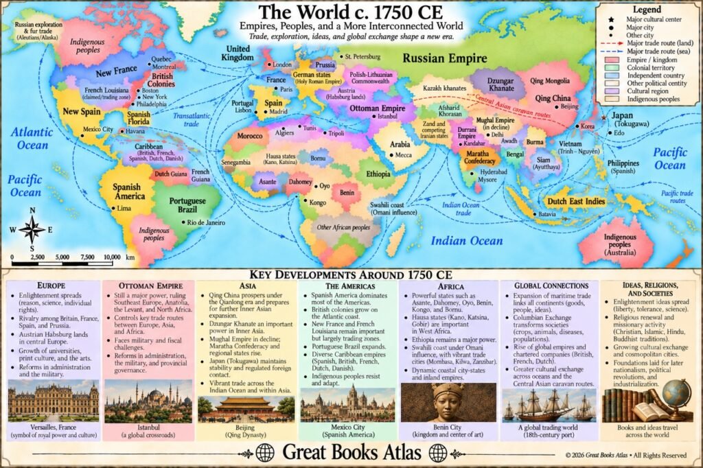 World around 1750 CE