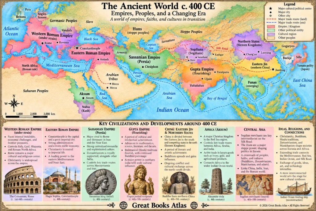 World around 400 CE