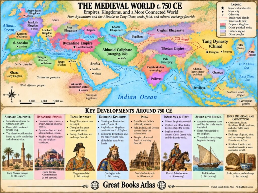 World around 750 CE