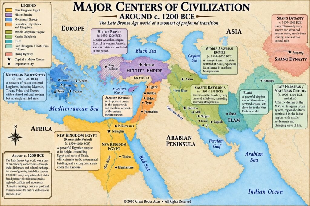 Civilizations around 1200 BCE