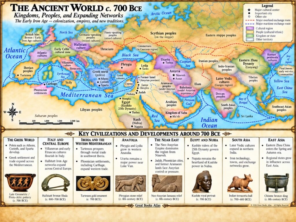 World around 700 BCE